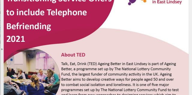 TED East Lindsey – report on telephone befriending and older adults